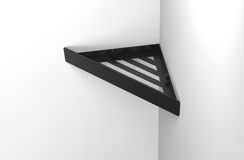 HX-S07 Shower Corner Shelves in Triangular Structure Storage Rack for Bathroom